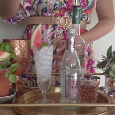 Grey Goose Essences Watermelon and Basil Spritz Recipe | MixLab